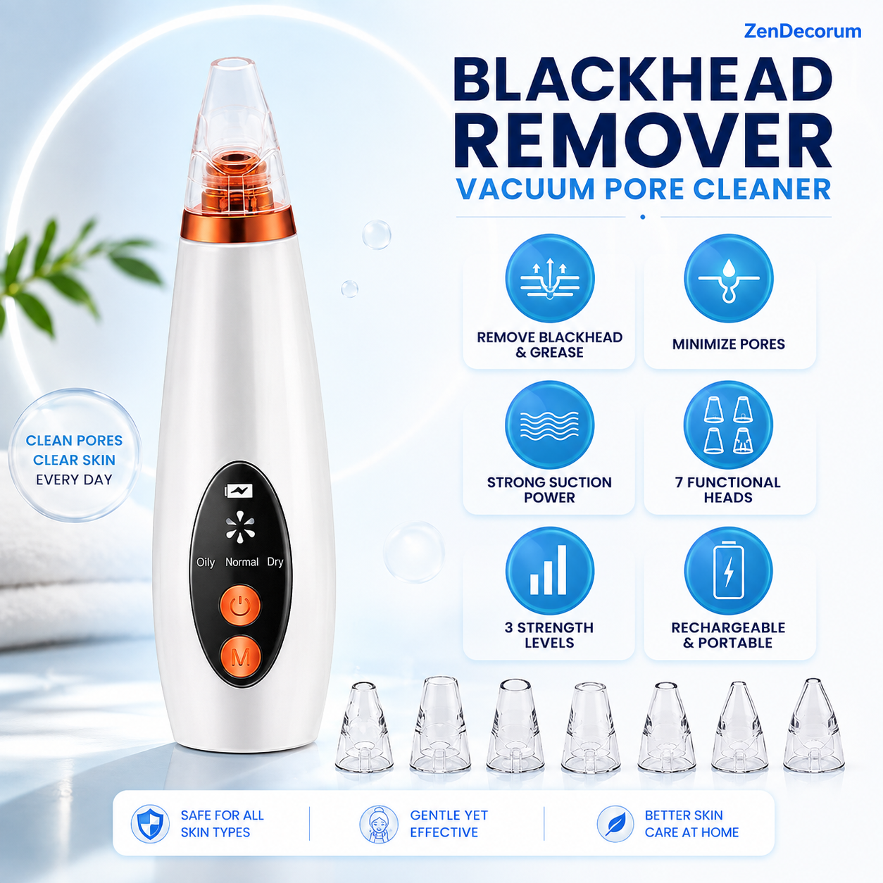 DermaX Pro™ — 6 in 1 Smart Blackhead & Pore Vacuum