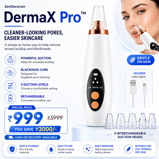 DermaX Pro™ — 6 in 1 Smart Blackhead & Pore Vacuum