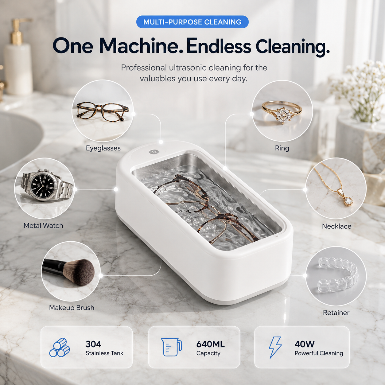 Cleanser Pro™ - Ultrasonic Water Cleaner 2.0