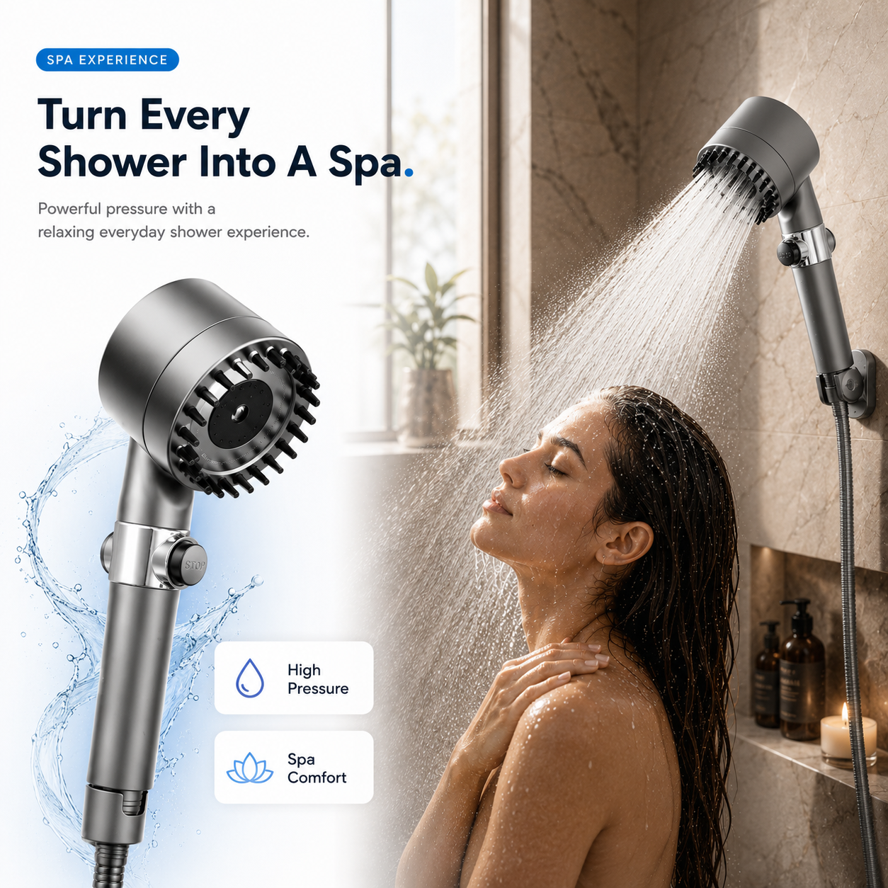AquaX Pro™ - Filter Shower Massager