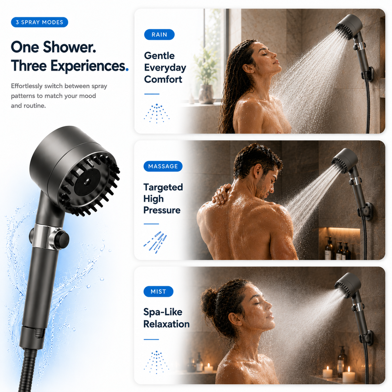 AquaX Pro™ - Filter Shower Massager