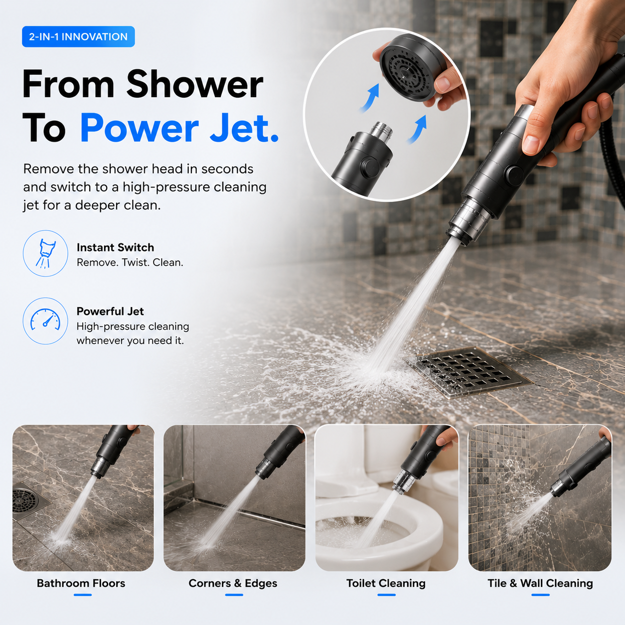 AquaX Pro™ - Filter Shower Massager